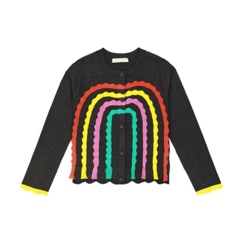 STELLA MCCARTNEY Rainbow Cardigan‎ Black 8Y